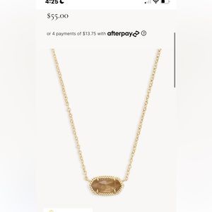 Kendra Scott November birth stone gold necklace